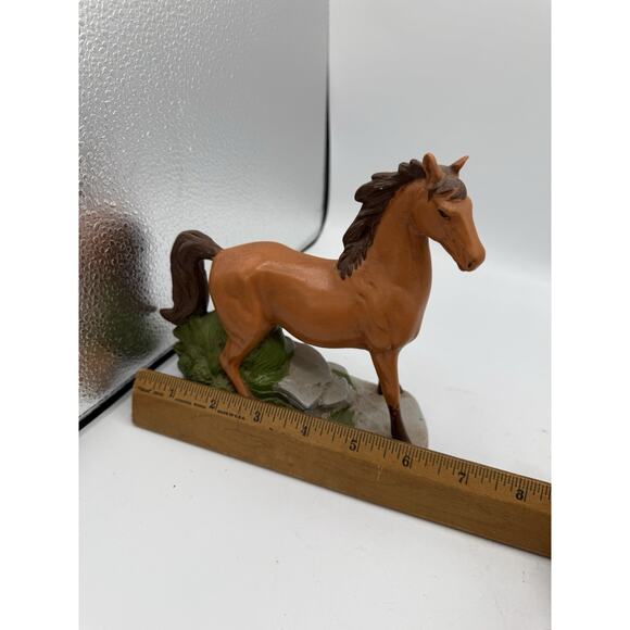 Vintage Brown Horse Figurine 7” Long x 6.5” Tall Ceramic Statue Ranch Decor - Picture 8 of 8